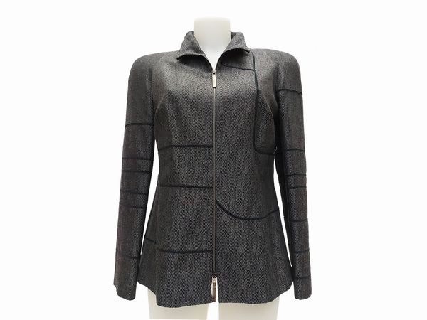 Salvatore Ferragamo - Tailleur pantalone in lana e seta  - Asta Vintagemania - Associazione Nazionale - Case d'Asta italiane