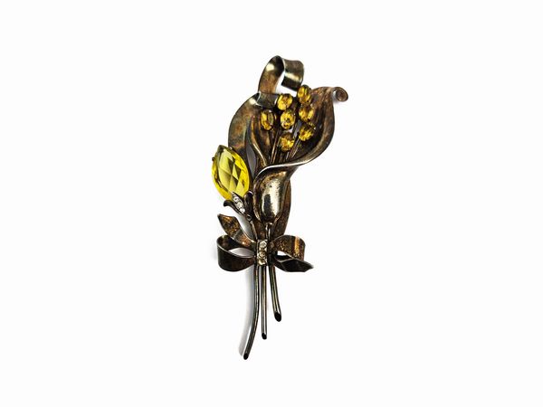 Spilla in argento sterling  - Asta Vintagemania - Associazione Nazionale - Case d'Asta italiane