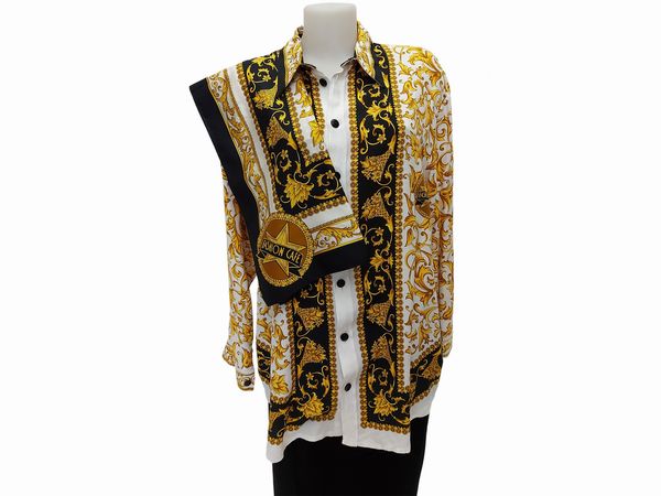 Fashion Café - Camicia in viscosa e Foulard in seta  - Asta Vintagemania - Associazione Nazionale - Case d'Asta italiane