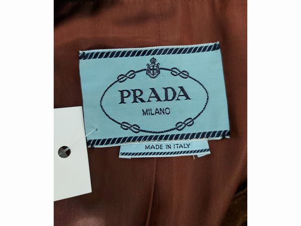 Prada - Giacca in velluto marrone  - Asta Vintagemania - Associazione Nazionale - Case d'Asta italiane