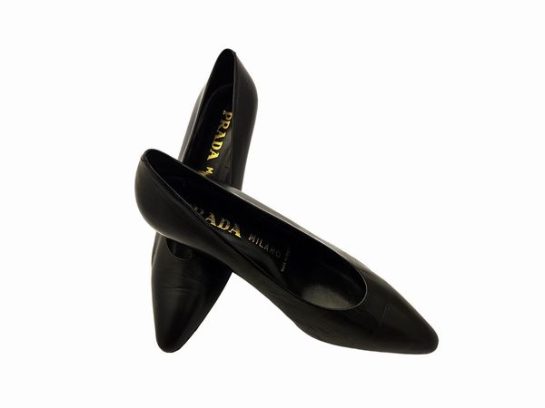 Prada - Decollet� in capretto nero  - Asta Vintagemania - Associazione Nazionale - Case d'Asta italiane