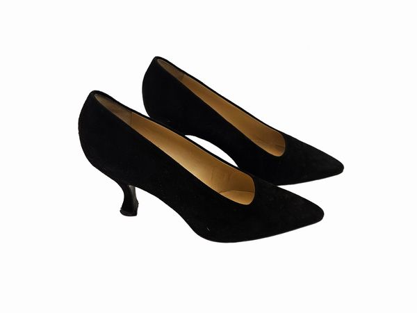 Prada - Decollet� in seude nero  - Asta Vintagemania - Associazione Nazionale - Case d'Asta italiane