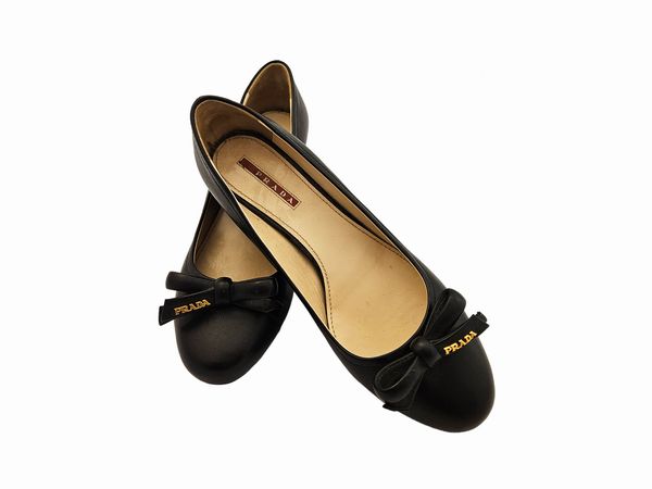 Prada - Decollet� in nappa nera  - Asta Vintagemania - Associazione Nazionale - Case d'Asta italiane