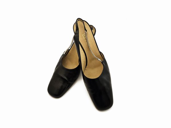 Gucci - Decollet� in vitello spazzolato nero  - Asta Vintagemania - Associazione Nazionale - Case d'Asta italiane