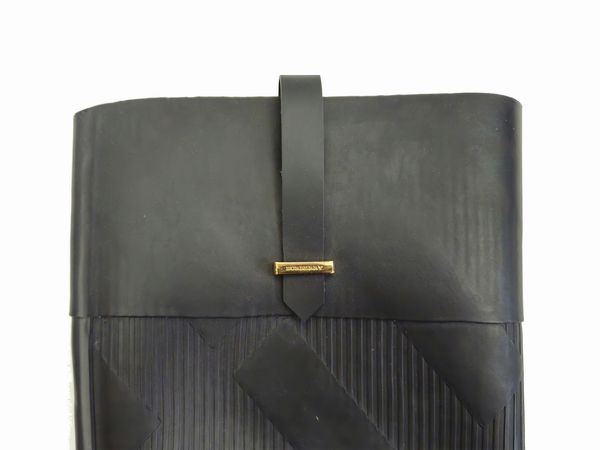 Burberry - Stivali da pioggia in gomma nera  - Asta Vintagemania - Associazione Nazionale - Case d'Asta italiane