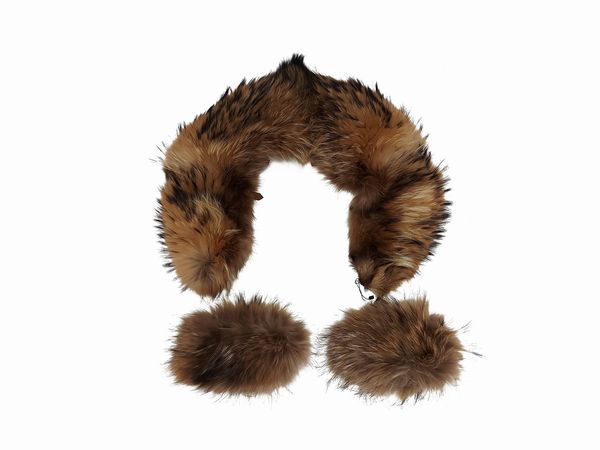 Collo e manicotti in pelliccia di volpe  - Asta Vintagemania - Associazione Nazionale - Case d'Asta italiane