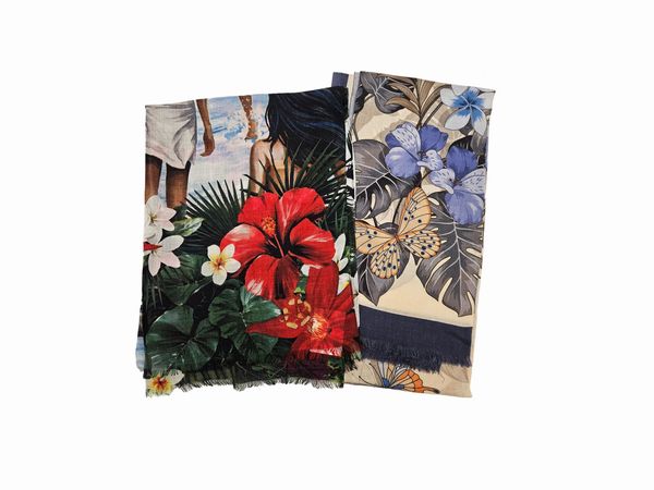 Due sciarpe in cashmere  - Asta Vintagemania - Associazione Nazionale - Case d'Asta italiane