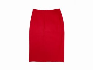Moschino - Tailleur in lana rossa  - Asta Vintagemania - Associazione Nazionale - Case d'Asta italiane