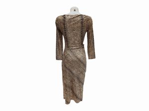 Roberto Cavalli - Abito in viscosa animalier  - Asta Vintagemania - Associazione Nazionale - Case d'Asta italiane