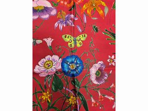 Gucci - Foulard in seta Flora by Vittorio Accornero  - Asta Vintagemania - Associazione Nazionale - Case d'Asta italiane