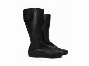 Prada - Stivali in pelle nera  - Asta Vintagemania - Associazione Nazionale - Case d'Asta italiane