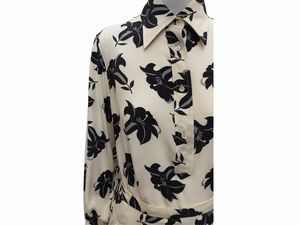 Valentino - Completo gonna midi e camicia in seta  - Asta Vintagemania - Associazione Nazionale - Case d'Asta italiane