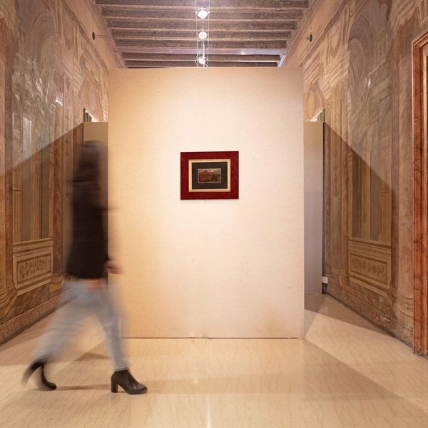 Enrico Reycend : Paesaggio con figure  - Asta Dipinti del XIX e XX secolo - Associazione Nazionale - Case d'Asta italiane