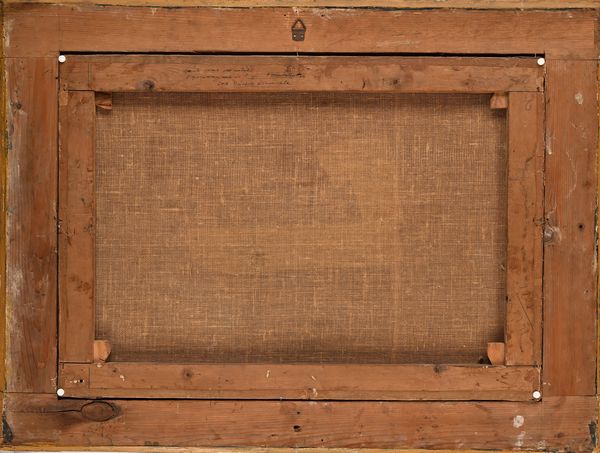 Eugène Fromentin : Accampamento arabo nei pressi delle mura di una citt�  - Asta Dipinti del XIX e XX secolo - Associazione Nazionale - Case d'Asta italiane