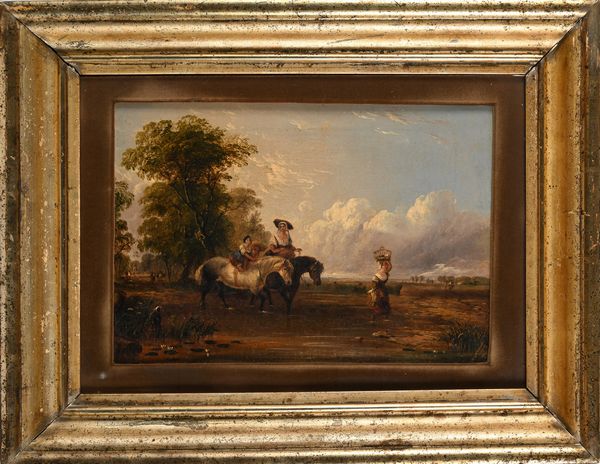 Sir Augustus Wall Callcott : 'Returning from the market' ('il ritorno dal mercato')  - Asta Dipinti del XIX e XX secolo - Associazione Nazionale - Case d'Asta italiane