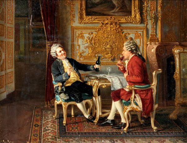 Hans Hösch : Un buon vino rosso  - Asta Dipinti del XIX e XX secolo - Associazione Nazionale - Case d'Asta italiane