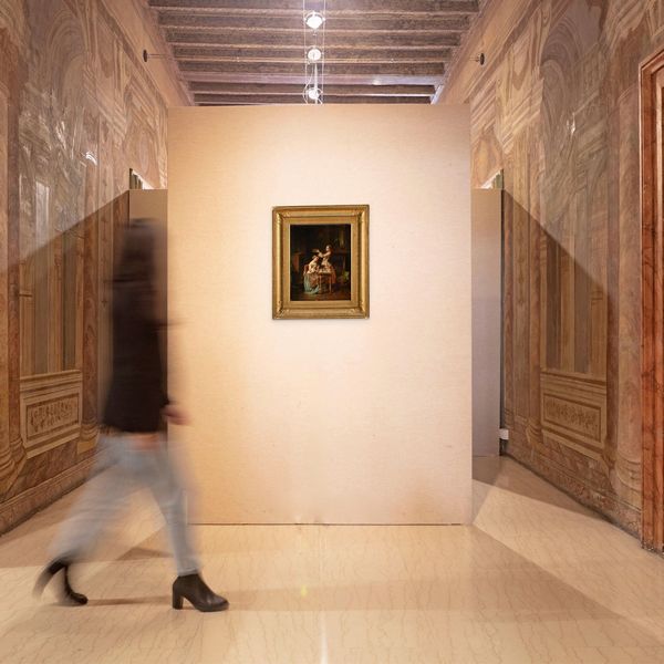 François Louis  Lanfant detto Lanfant de Metz : Les fleuristes  - Asta Dipinti del XIX e XX secolo - Associazione Nazionale - Case d'Asta italiane