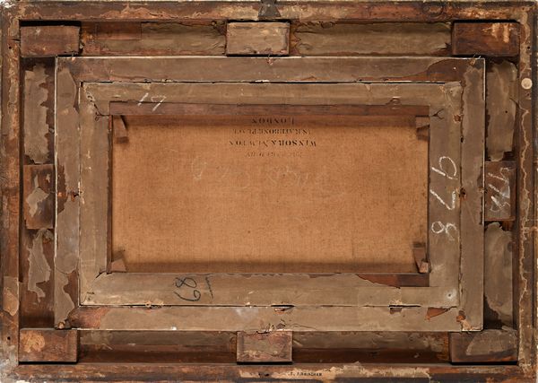 Alfred Montague : Borgo costiero con mare in tempesta  - Asta Dipinti del XIX e XX secolo - Associazione Nazionale - Case d'Asta italiane