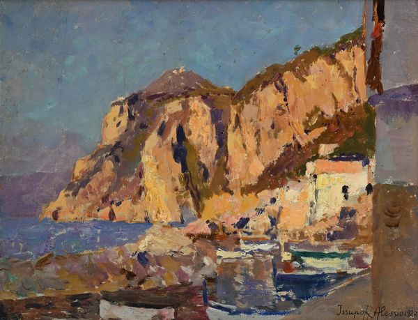 Alessio Issupoff : Veduta di Capri  - Asta Dipinti del XIX e XX secolo - Associazione Nazionale - Case d'Asta italiane