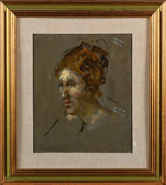 Alessio Issupoff : Ritratto di donna, studio  - Asta Dipinti del XIX e XX secolo - Associazione Nazionale - Case d'Asta italiane