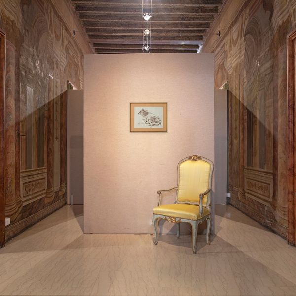 Alessio Issupoff : La mucca accovacciata  - Asta Dipinti del XIX e XX secolo - Associazione Nazionale - Case d'Asta italiane