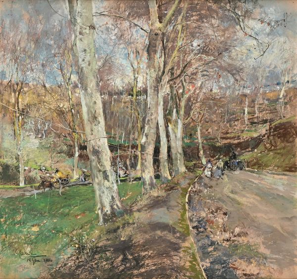 Giuseppe Casciaro : Via dei Canapi / Napoli / 18 gennaio 1900  - Asta Dipinti del XIX e XX secolo - Associazione Nazionale - Case d'Asta italiane