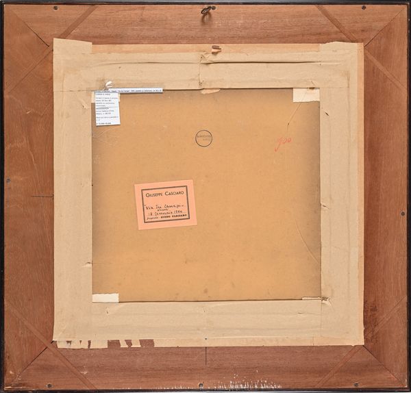 Giuseppe Casciaro : Via dei Canapi / Napoli / 18 gennaio 1900  - Asta Dipinti del XIX e XX secolo - Associazione Nazionale - Case d'Asta italiane