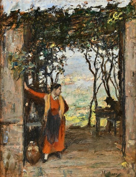 Vincenzo Migliaro : 'La Pagliarella'  - Asta Dipinti del XIX e XX secolo - Associazione Nazionale - Case d'Asta italiane