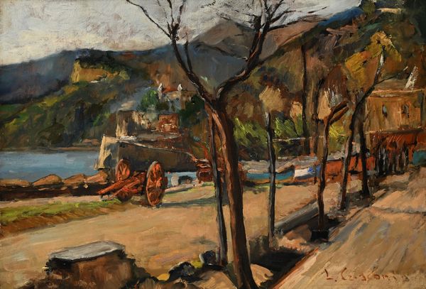 LUIGI CRISCONIO : Lungomare di Maiori  - Asta Dipinti del XIX e XX secolo - Associazione Nazionale - Case d'Asta italiane