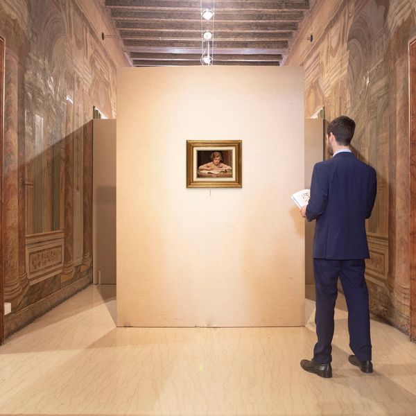 Francesco Galante : Il Compito  - Asta Dipinti del XIX e XX secolo - Associazione Nazionale - Case d'Asta italiane