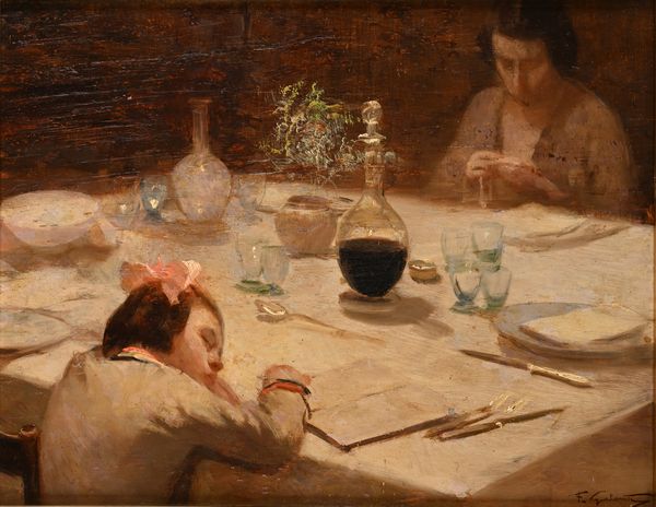 Francesco Galante : Un momento di riposo  - Asta Dipinti del XIX e XX secolo - Associazione Nazionale - Case d'Asta italiane