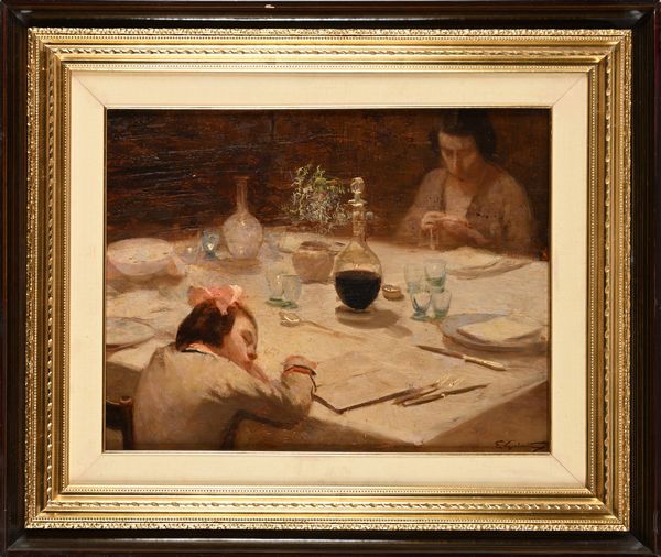 Francesco Galante : Un momento di riposo  - Asta Dipinti del XIX e XX secolo - Associazione Nazionale - Case d'Asta italiane