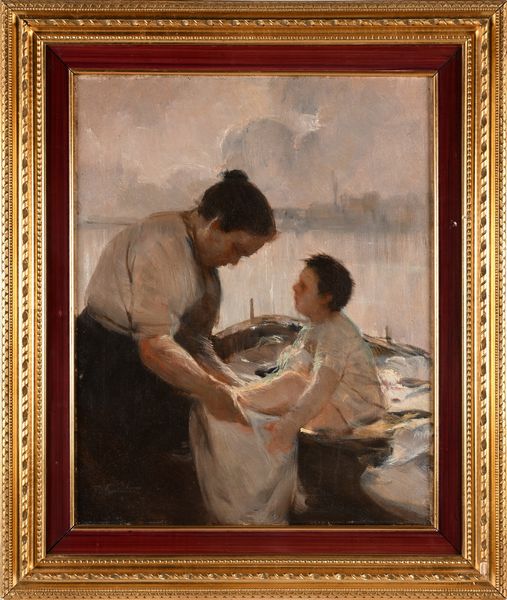 Francesco Galante : 'A Mergellina' 	  - Asta Dipinti del XIX e XX secolo - Associazione Nazionale - Case d'Asta italiane