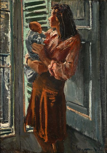 Eugenio Viti : Maternit�  - Asta Dipinti del XIX e XX secolo - Associazione Nazionale - Case d'Asta italiane