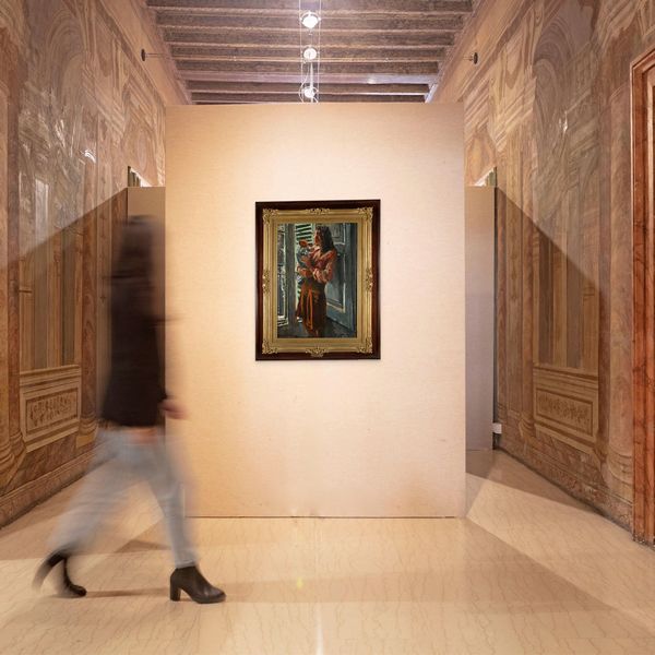 Eugenio Viti : Maternit�  - Asta Dipinti del XIX e XX secolo - Associazione Nazionale - Case d'Asta italiane