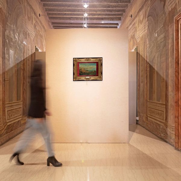 Francesco Paolo Prisciandaro : Veduta di Napoli da Mergellina  - Asta Dipinti del XIX e XX secolo - Associazione Nazionale - Case d'Asta italiane