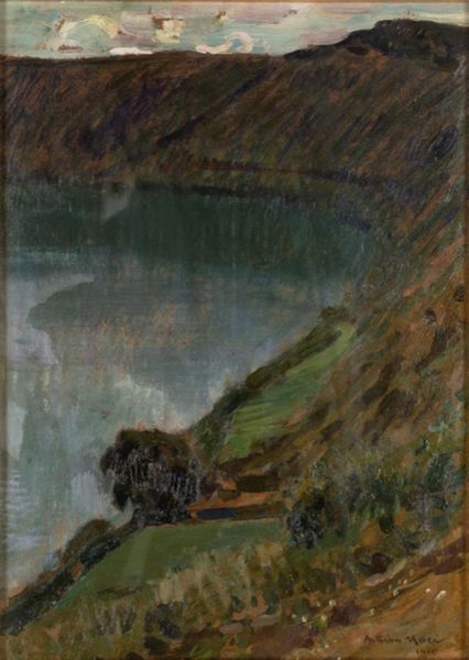 Arturo Noci : Paesaggio lacustre  - Asta Dipinti del XIX e XX secolo - Associazione Nazionale - Case d'Asta italiane