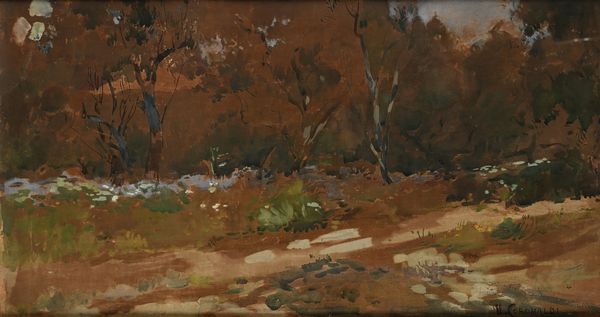 Umberto Coromaldi : Il sentiero nel bosco  - Asta Dipinti del XIX e XX secolo - Associazione Nazionale - Case d'Asta italiane