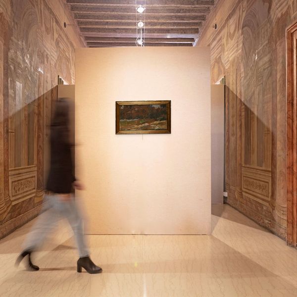 Umberto Coromaldi : Il sentiero nel bosco  - Asta Dipinti del XIX e XX secolo - Associazione Nazionale - Case d'Asta italiane