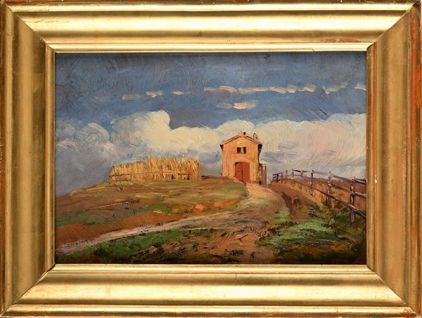 Antonino Calcagnadoro : Due paesaggi di campagna  - Asta Dipinti del XIX e XX secolo - Associazione Nazionale - Case d'Asta italiane