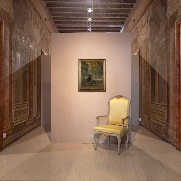 Gustavo Bacarisas Podesta : Roma, fontana a Villa Borghese  - Asta Dipinti del XIX e XX secolo - Associazione Nazionale - Case d'Asta italiane