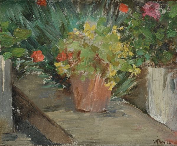 Vicente  Poveda Y Juan : Vasi di fiori  - Asta Dipinti del XIX e XX secolo - Associazione Nazionale - Case d'Asta italiane
