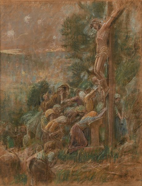 Adolf Hirémy-Hirschl : La crocifissione di Ges�  - Asta Dipinti del XIX e XX secolo - Associazione Nazionale - Case d'Asta italiane