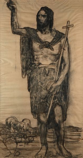 Galileo  Chini : San Giovanni Battista  - Asta Dipinti del XIX e XX secolo - Associazione Nazionale - Case d'Asta italiane