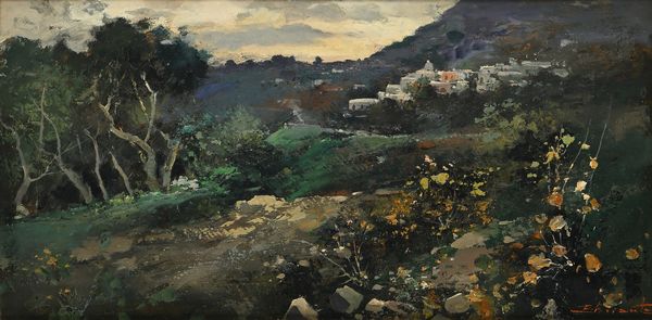 Ezelino Briante : Paesaggio  - Asta Dipinti del XIX e XX secolo - Associazione Nazionale - Case d'Asta italiane