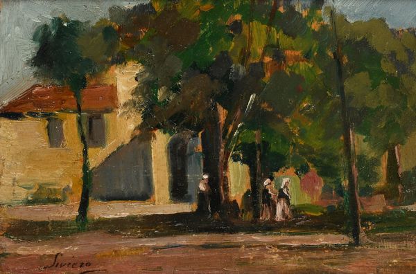 Carlo Siviero : Villa Literno  - Asta Dipinti del XIX e XX secolo - Associazione Nazionale - Case d'Asta italiane