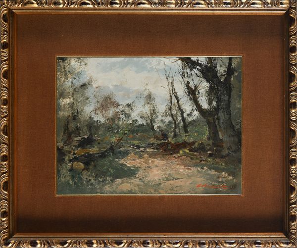 Ezelino Briante : Bosco  - Asta Dipinti del XIX e XX secolo - Associazione Nazionale - Case d'Asta italiane