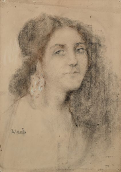 Basilio Cascella : Ritratto di ragazza con orecchino  - Asta Dipinti del XIX e XX secolo - Associazione Nazionale - Case d'Asta italiane
