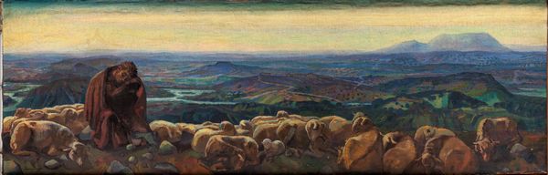 Tommaso Cascella<br>Tommaso  Cascella : Scena pastorale  - Asta Dipinti del XIX e XX secolo - Associazione Nazionale - Case d'Asta italiane