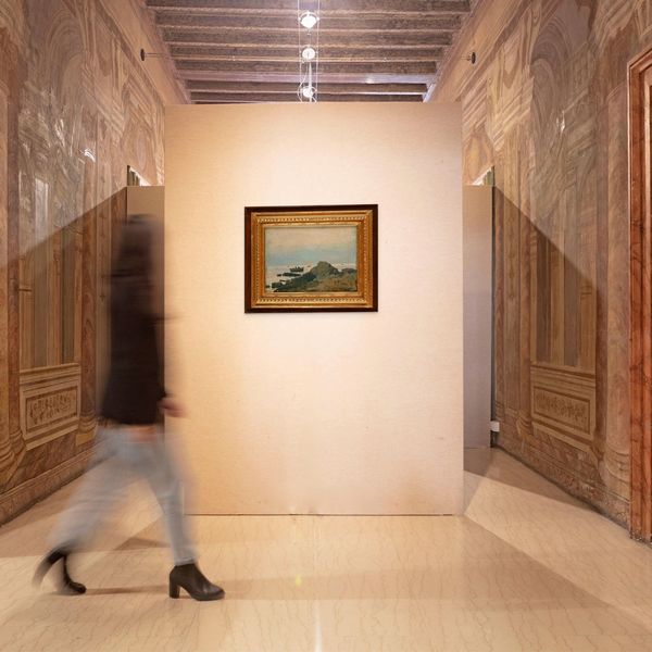 Michele Catti : Costiera siciliana  - Asta Dipinti del XIX e XX secolo - Associazione Nazionale - Case d'Asta italiane